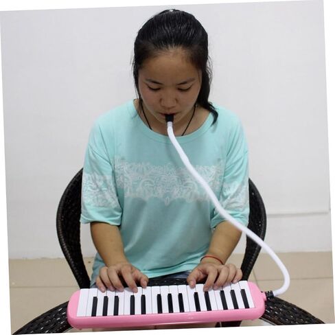 Key Pink Melodica Instrument with Soft Carrying Case Lightweight Pianica Keyboard for Beginners Music Lovers Portable and Easy to Play Without Batteries in Saudi Arabia