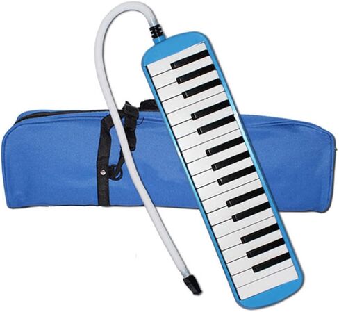 Portable Melodica Harmonica with Carrying Bag Easy to Learn Wind Instrument for Beginners and Music Fans Comfortable Play Blue in Kuwait