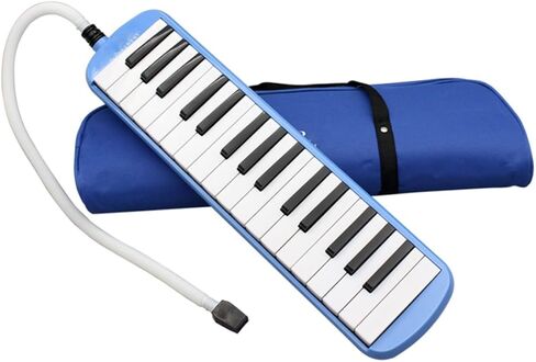 Key Pianica Melodica Instrument with Soft Case Lightweight Mouth Keyboard for Beginners and Music Lovers Portable Blue Musical Instrument for Practice and Performance in Saudi Arabia