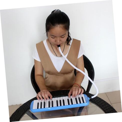 Key Pianica Melodica Instrument with Soft Case Lightweight Mouth Keyboard for Beginners and Music Lovers Portable Blue Musical Instrument for Practice and Performance in Saudi Arabia
