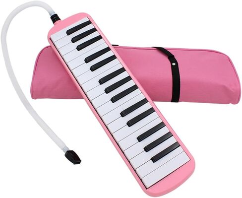 Key Pink Melodica Pianica Musical Instrument for Beginners and Adults with Soft Carrying Case and Long Mouthpiece Lightweight Portable Keyboard for Effortless Use and Storage in Saudi Arabia