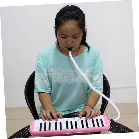 Key Pink Melodica Pianica Musical Instrument for Beginners and Adults with Soft Carrying Case and Long Mouthpiece Lightweight Portable Keyboard for Effortless Use and Storage in Saudi Arabia