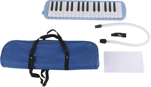 32 Keys Melodica Instrument, Mouthpiece Melodica Air Piano Keyboard Musical Instrument with Carrying Bag (Black) in Saudi Arabia