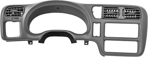 HECASA Dashboard Radio Panel Compatible with 1998-2002 Chevy Chevrolet S10 Blazer GMC Jimmy Dash Trim Bezel ABS Plastic Gray Fit Single Din Radio in Saudi Arabia
