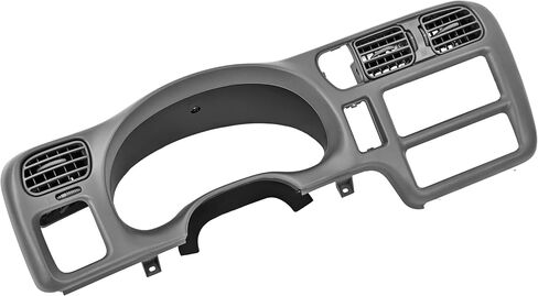 HECASA Dashboard Radio Panel Compatible with 1998-2002 Chevy Chevrolet S10 Blazer GMC Jimmy Dash Trim Bezel ABS Plastic Gray Fit Single Din Radio in Saudi Arabia