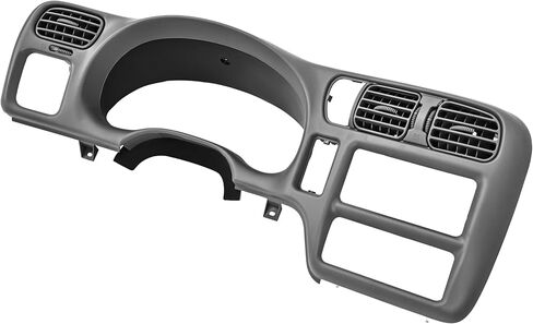 HECASA Dashboard Radio Panel Compatible with 1998-2002 Chevy Chevrolet S10 Blazer GMC Jimmy Dash Trim Bezel ABS Plastic Gray Fit Single Din Radio in Saudi Arabia