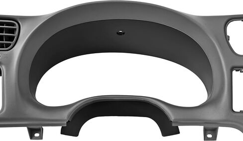 HECASA Dashboard Radio Panel Compatible with 1998-2002 Chevy Chevrolet S10 Blazer GMC Jimmy Dash Trim Bezel ABS Plastic Gray Fit Single Din Radio in Saudi Arabia