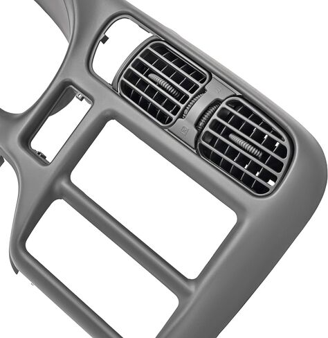 HECASA Dashboard Radio Panel Compatible with 1998-2002 Chevy Chevrolet S10 Blazer GMC Jimmy Dash Trim Bezel ABS Plastic Gray Fit Single Din Radio in Saudi Arabia