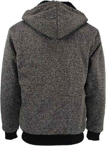 ياسوموند هوديس للرجال سحاب الصوف البلوز الثقيلة شيربا مبطن مقنعين معاطف الشتاء الدافئة كبير طويل القامة in Kuwait