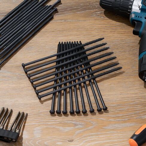 Moxweyeni 30 PCS 7 '' Gutter STAR STAR DRIVE SMOWS DANED DANED DANED DEANTING FERTING DEVINGES TO WOOD RACKINGENT VELS in Kuwait
