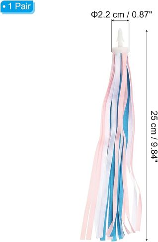 PATIKIL Bike Streamers, Colorful Scooter Handlebar Tassels Grips Ribbon Accessories Decorations for Bicycle Handles in Saudi Arabia