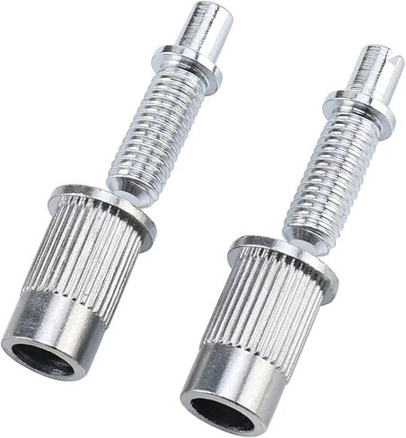 Electric Guitar Bridge Studs Anchors M8 Metric Thread Mounting Studs and Inserts Bushings Compatible with Les Paul Lp Ep Style Electric Guitar Bridges Parts Replacement Chrome in Saudi Arabia