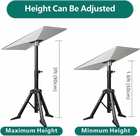 طقم Mini Mini Tripod Mount ، الطول القابل للتعديل والوقوف الحامل الثلاثي ، متوافق مع STARLINK MINI SATELLITE لـ YART CHESPING RV Travel in Kuwait