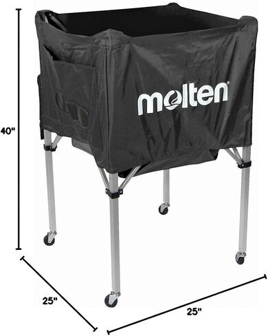 Molten Volleyball Cart, Standard Square Design (Black) in Saudi Arabia