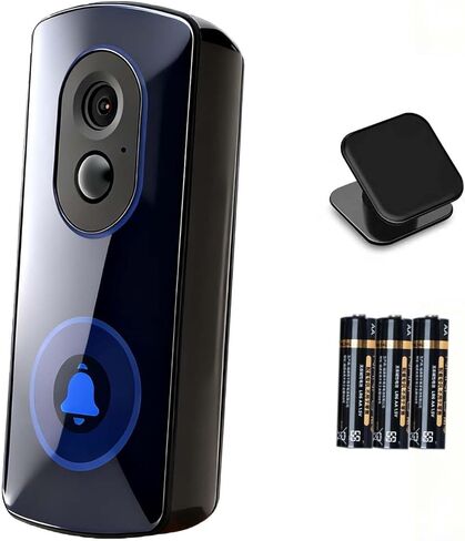 WIFI Camera Wireless Wireless ، AA Camera Camera Octured Battery ، عمر بطارية لمدة عامين ، لا اشتراك ، تم تصميمه في بطاقة SD واكتشاف الذكاء الاصطناع in Kuwait