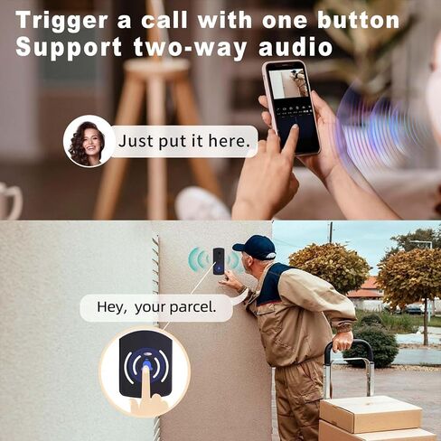 WIFI Camera Wireless Wireless ، AA Camera Camera Octured Battery ، عمر بطارية لمدة عامين ، لا اشتراك ، تم تصميمه في بطاقة SD واكتشاف الذكاء الاصطناع in Kuwait
