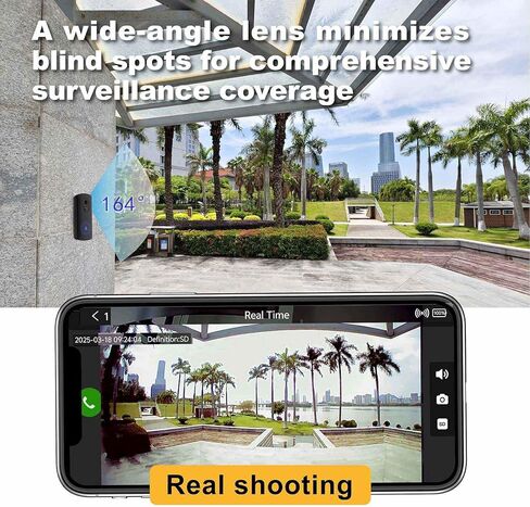 WIFI Camera Wireless Wireless ، AA Camera Camera Octured Battery ، عمر بطارية لمدة عامين ، لا اشتراك ، تم تصميمه في بطاقة SD واكتشاف الذكاء الاصطناع in Kuwait