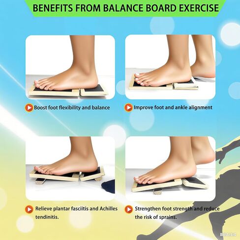 Ankle Foot Strengthener Balance Board Exerciser for Toe Heel Sole Flexibility Stability Balance Training Posture Corrector Physical Therapy Plantar Fasciitis Relief Sprained Ankle in Saudi Arabia