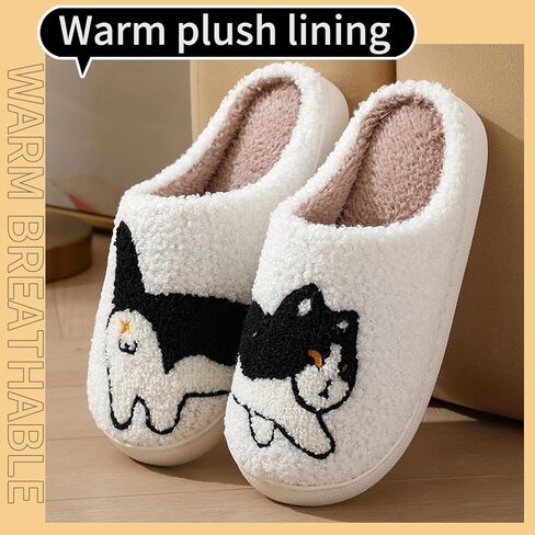 Halloween Pumpkin Slippers For Women Men Cat Slippers Comfy Soft Plush Memory Foam Home Lantern Shoes 41-42 in Saudi Arabia