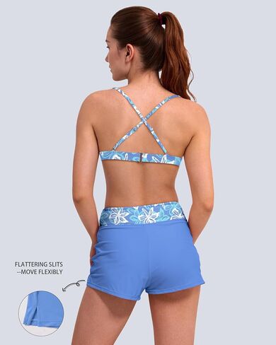 Beautikini Period Swimwear Two Piece Menstrual Swimsuit Bikini Sets Leakproof Tummy Control High Waist Bathing Suit for Girls in Saudi Arabia
