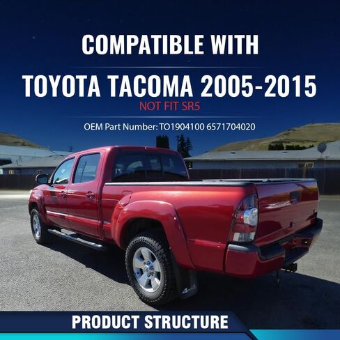 غطاء صب خلفي PIT66 ، متوافق مع 2014-2018 Toyota Tundra (Not Fit 1794 Edition) ، Cap Cap Cap Soffler Top Cover 65717-0C080 To1900146 in Saudi Arabia