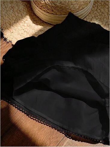 Verdusa Women's Summer Textured Tiered Layered Mini Skirts Flowy Fairycore Ruffle Short Skirt in Saudi Arabia