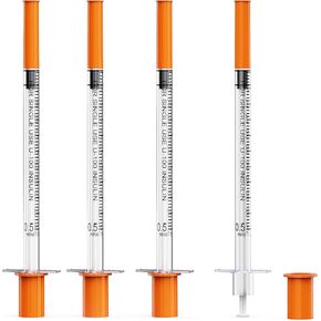 u-100 1ml 29g حقنة مع 1/4 بوصة (6 مم) 1cc مختبر محاقن مربع ملفوف بشكل فردي من 25 in Kuwait