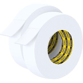 Sponge EVA Single Sided Foam Tape 2inX16.4FT Strong Adhesive Weatherproof Foam Strip for Door and Window Sealing, Self-Adhesive Insulation Foam Tape 0.2in Thick in Kuwait