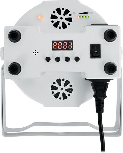 Rockville Battery Par Pack 61 8 RGBWA+UV PAR LIGHTS BARDERNY مع حالة شحن الطيران ، DMX & IR عن بعد ، بطارية مدتها 15 ساعة ، وضع Master/Slave ، تنشيط صوتي وصوت ، مثالي للأحداث و DJ in Kuwait