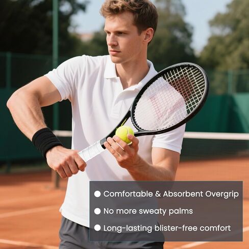 8 Pcs Tennis Racket Grip Tape, Tacky Non-Slip Badminton Rackets Grip Tape, Sweat-Absorbing Cushion Wrap Head Grips Racket Cover for Tennis, Golf, Baseball, Bat, Universal Grips Tapes in Saudi Arabia