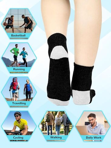 60 Pairs Mens Socks Bulk Homeless Thermal Moisture Wicking Sports Crew Ankle Sock for Men Unisex in Saudi Arabia