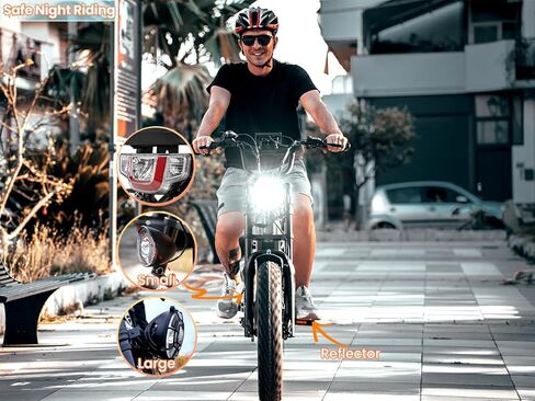 Cyrusher 20Inch Aluminum Electric Bike | Kommoda EBike 1500w 28Mph | 48V20Ah 75Miles | Air Suspension | Hydraulic Disc Brakes in Saudi Arabia