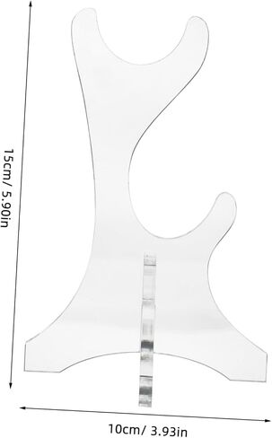 1 Pair Acrylic Flute Stand Vertical Holder for Multiple Flutes Space Efficient Desktop Display Rack Sleek Transparent Design for Home Decor and Music Storage in Saudi Arabia