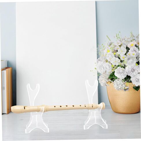 1 Pair Acrylic Flute Stand Vertical Holder for Multiple Flutes Space Efficient Desktop Display Rack Sleek Transparent Design for Home Decor and Music Storage in Saudi Arabia