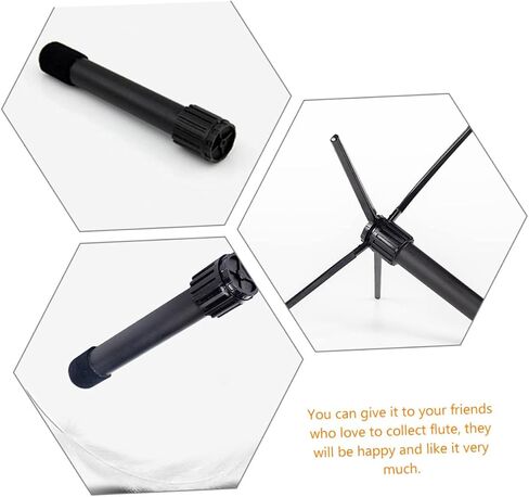 GALPADA Portable Folding Flute Stand Clarinet Display Stand for Home Outdoor Use Collapsible Music Holder with Craftsmanship Durable Space Saving Design in Saudi Arabia