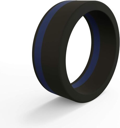QALO Men's Slate Grey Classic Athletics Silicone Ring Size 08 in Kuwait