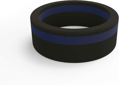 QALO Men's Slate Grey Classic Athletics Silicone Ring Size 08 in Kuwait