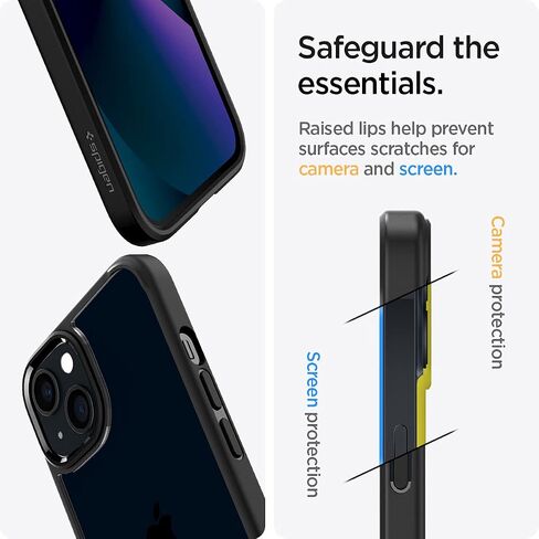 spigen for iPhone 16E Case ، Ultra Hybrid [Anti-Yellowing] [حماية من الدرجة العسكرية]-واضح in Kuwait