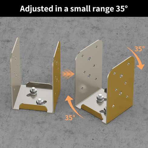 6 × 6 ما بعد قاعدة سطح السفينة الفولاذ المقاوم للصدأ قاعدة قابلة للتعديل قابلة للتعديل 6 أجهزة كمبيوتر داخل الأبعاد (5.3 × 5.3 بوصة) للوظائف الخشبية العمودية أسوار الدعم المحمولة الخشبية إلخ in Saudi Arabia