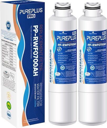 PUREPLUS DA29-00020B Refrigerator Water Filter Replacement for Samsung RF28HMEDBSR, RF263BEAESR, HDX FMS-2, HAF-CIN/EXP, RF4287HARS, RF28HFEDBSR, DA29-00020A, RF261BEAESR, DA97-08006A, 469101, 3PACK in Kuwait