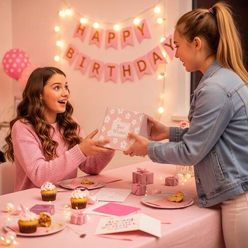 Nunubeo Birthday Gifts for Teen Girls Women, Pink Gift Basket for Teenage Girl, Teen Girl Gifts Trendy Stuff, Gifts for Daughter Niece Granddaughter Friends Her, Gift Idea for All Occasions in Saudi Arabia