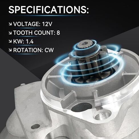 12V 9T Starter Motor 21163-0751 متوافق مع Kawasaki KAF820 MULL PRO-FX 2016-2019 & PRO-FXT 2015-2020 استبدال # 211630751 435-517 in Kuwait