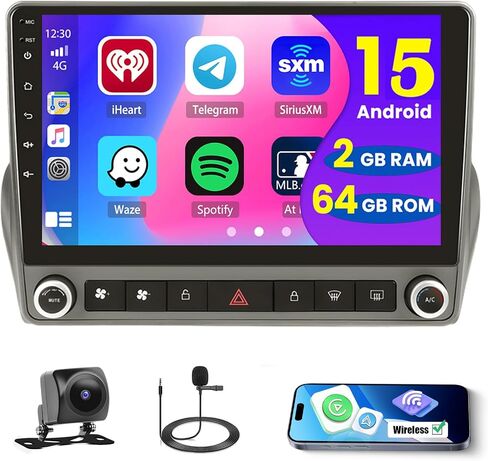 2+64 جيجابايت لشيفروليه تشيفي كامارو (LHD) 2010-2015 Android 13 Car Stereo Carplay Android Auto ، 9 "شاشة تعمل باللمس GPS WiFi Bluetooth SWC MIC Camera AHD AHD Camera in Saudi Arabia