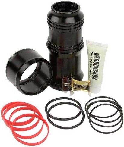 RockShox MegNeg Air Can Upgrade Kit for Deluxe and Super Deluxe Rear Shocks, 185/210 x 47.5-55mm, Black in Saudi Arabia