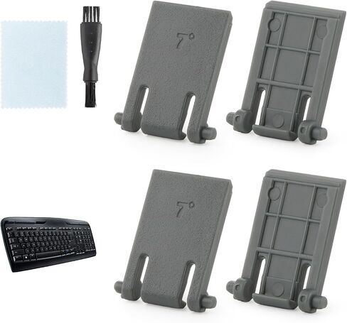 2Pack Keyboard Stand Feet Legs for Logitech MK320 MK335 K330 Keyboard Feet Replacement with Tools(Grey) in Saudi Arabia