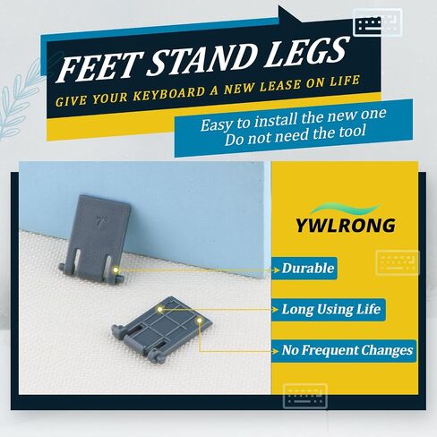 2Pack Keyboard Stand Feet Legs for Logitech MK320 MK335 K330 Keyboard Feet Replacement with Tools(Grey) in Saudi Arabia