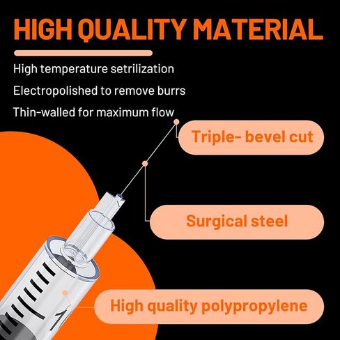 u-100 1ml 29g حقنة مع 1/4 بوصة (6 مم) 1cc مختبر محاقن مربع ملفوف بشكل فردي من 25 in Kuwait