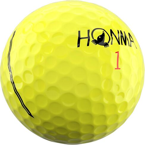 Honma 24TW-X كرات جولف فاخرة مكونة من 3 قطع للرجال والنساء، مسافة مستوى الجولة والتحكم في الدوران، غطاء يوريثان، غمازات هوائية، إطلاق عالي وكرات جولف ناعمة لدقة الجانب الأخضر، دزينة واحدة in Kuwait