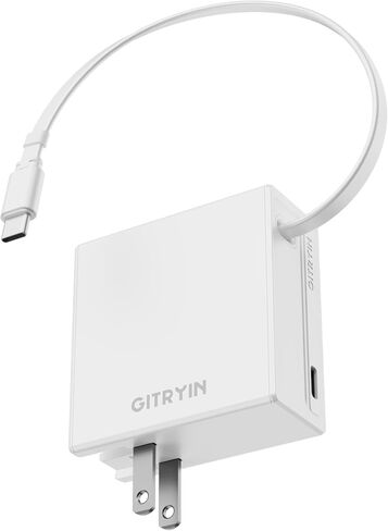 USB C Wall Charger with 31.5in Retractable Lightning Cable, 35W PD GaN Fast Charging Block, 2in1 Foldable Charger Compatible with iPhone14/13/12, iPad, Galaxy S25 S24, LG and More(Black) in Saudi Arabia
