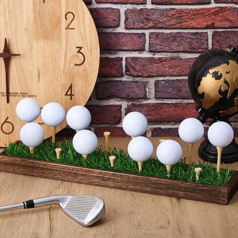 Golf Ball Display Rack Floating Shelf Solid Wood Shelf Rack Wall Mounted Golf Ball Holder up to 15 in Saudi Arabia
